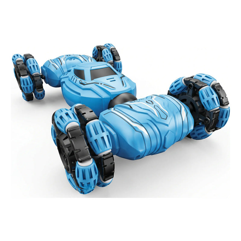 Auto Control Remoto de Acrobacias para Niño Azul Acero